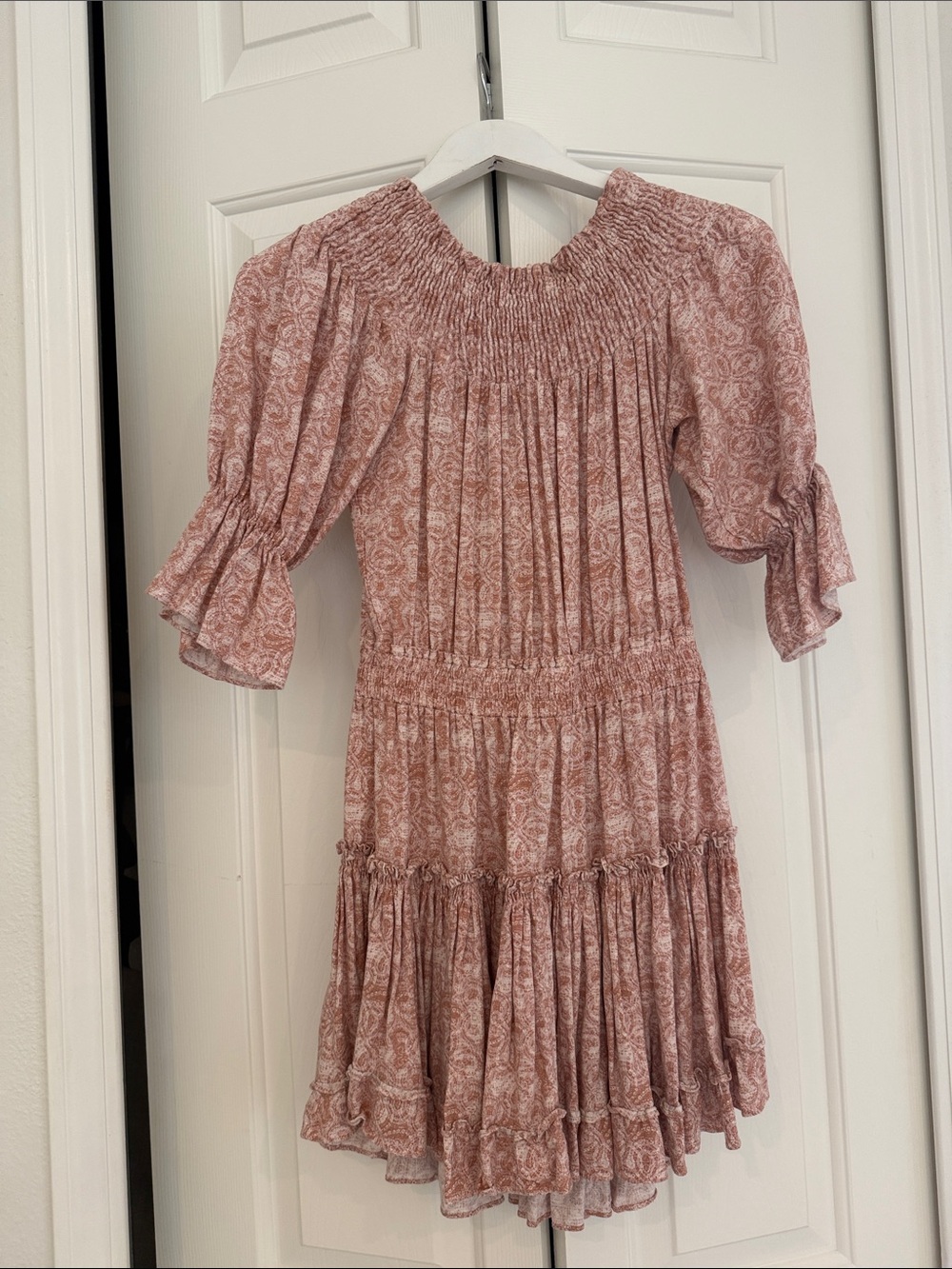 Misa Los Angeles Blush Mini Dress
